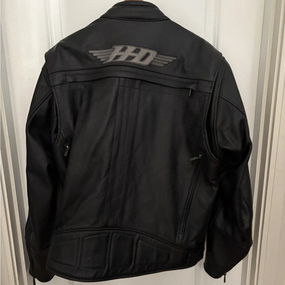 Harley-Davidson men’s crossroad reflective black leather jacket. Size XL - Picture 2 of 10